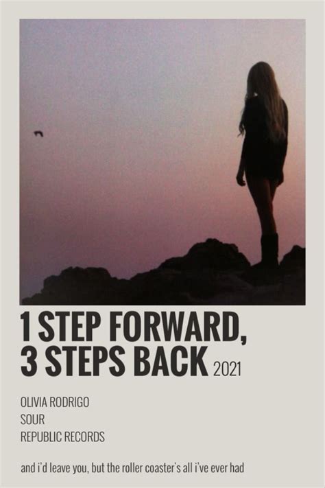 1 Step Forward 3 Steps Back Olivia Rodrigo Music Poster Ideas Music Poster Design Vintage