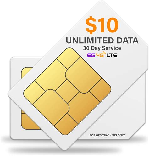 SpeedTalk Mobile $10 Tracker SIM Card Kit w/ Unlimited Data for 4G GPS