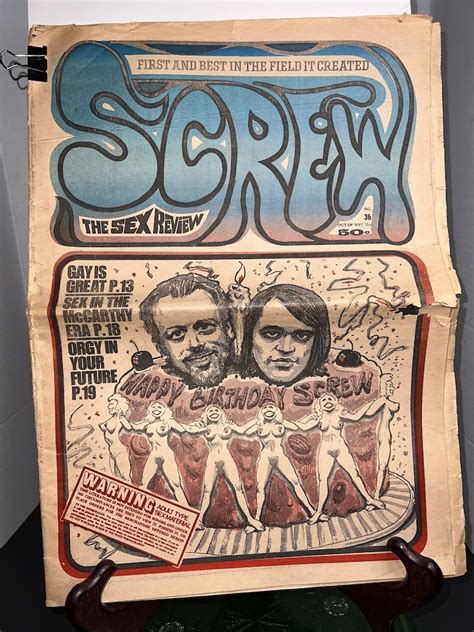 Vintage Screw Magazine Adult Retro Smut 1969 Risqué Hippie Etsy