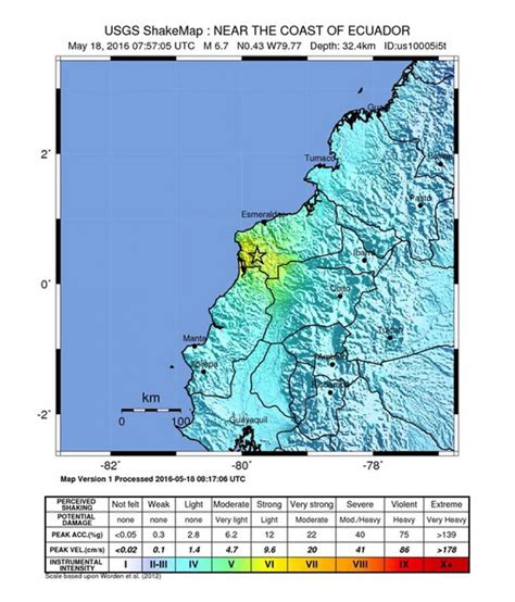 Equateur Un Nouveau Séisme De Magnitude 68 Le Télégramme
