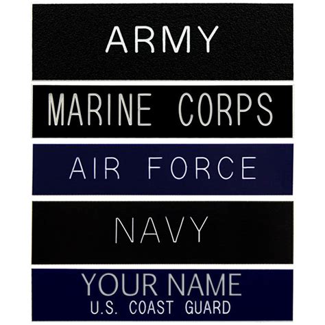 Engraved Plastic Military Name Plates Usamm
