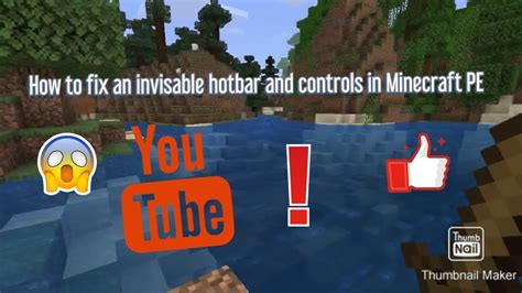 How To Fix Invisible Hotbar And Controls On Minecraft Pe Game Glitch