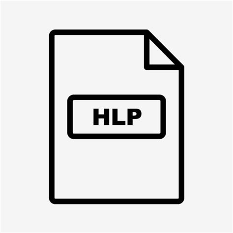 Icon Vector Hd Images Vector Hlp Icon Hlp Document File Png Image