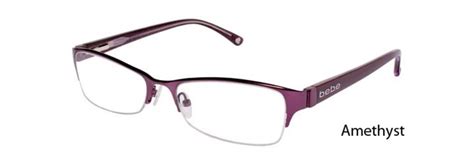 buy bebe bb5010 agreeable semi rimless half frame prescription eyeglasses