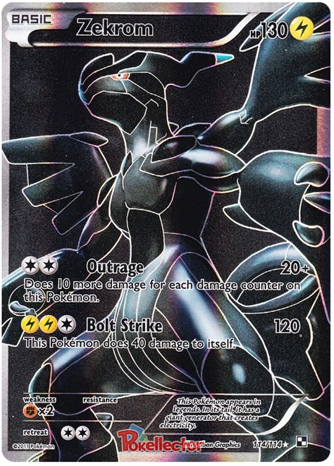 Zekrom Black And White 114 Pokemon Card