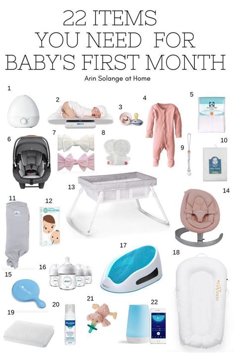 Best Items For Babys First Month Newborn Baby Items One Month Baby