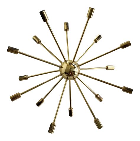 Mid Century Modern Brass Sputnik Chandelier Chairish