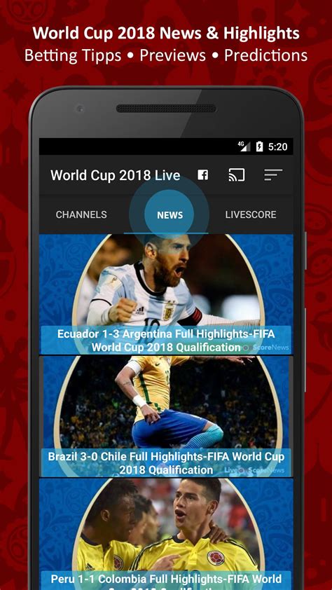 World Cup 2018 Tv Live Football Tv Live Scores Apk For Android Download
