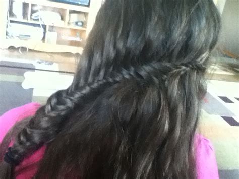 Has Anyone Done A Fishtail Waterfall Braid Before Well I Just Did