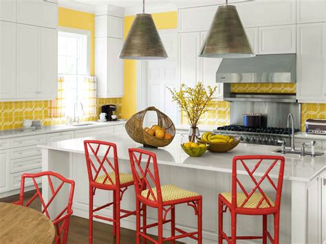 9 transitional mid century modern kitchen style. Mockinbirdhillcottage: Lemon Yellow Modern Yellow Kitchen Cabinets