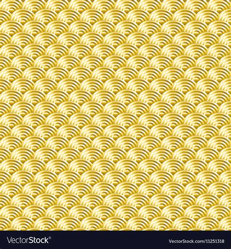 Chinese Golden Background Seamless Pattern Vector Image