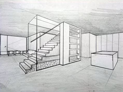 Escalera Moderna Esboços Arquitetônicos Esboços De Design De