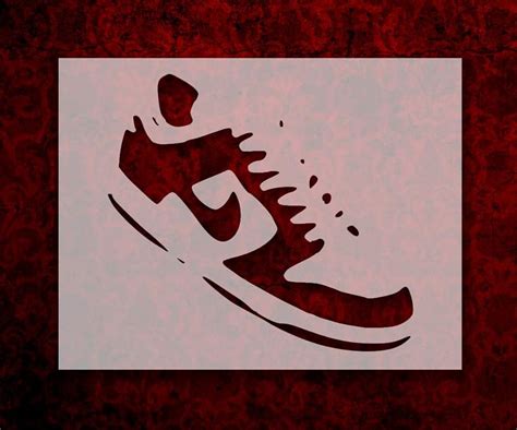 Old Shoe 85 X 11 Inches Stencil 568 Handmade