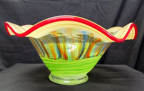 Dale Tiffany Multi Colored Glass Bowl