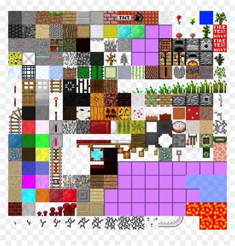 Minecraft Texture Pack Sheet Hd Png Download Vhv