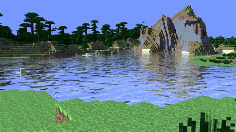 Water Jungle Minecraft Cinema 4d Tapeta Wallpaper 1920x1080 199289