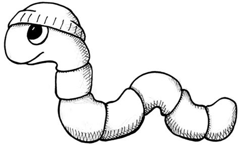 Worm Cartoon Drawing At Explore Collection Of Worm