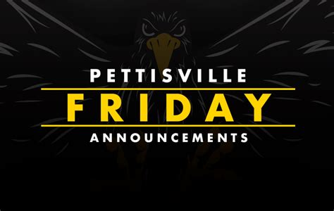 Announcements Week Of 11152021 Pettisville Schools