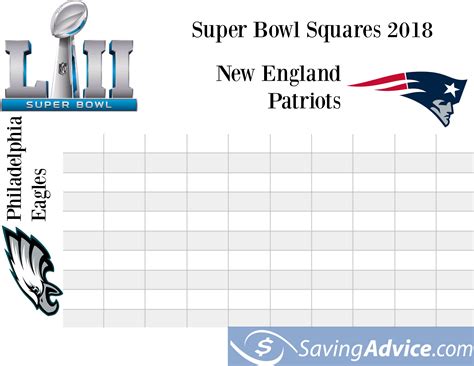 Tricks To Win Super Bowl Squares In 2018 Saving Advice