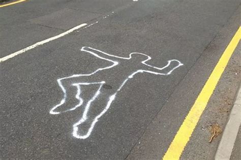 Crime Scene Chalk Outline