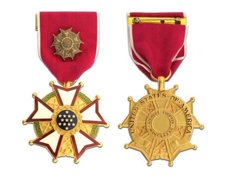 Large Medal Legion Of Merit Officer With Device Ira Green