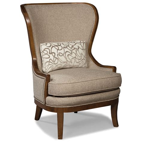 Fairfield Chairs Contemporary Wing Chair With Nailhead Trim Stuckey Furniture Uph