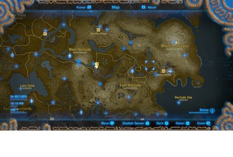 Zelda Breath Of The Wild Full Shrine Map Bilder