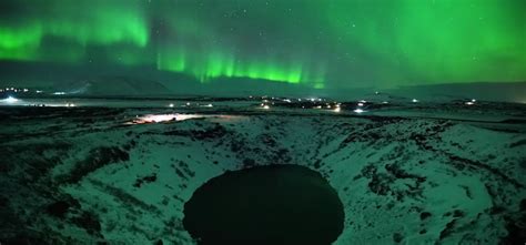 Spectacular Stop Motion Of The Aurora Over The Crater Lake Kerið Shared