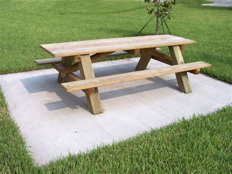 The top and seats are made from pressure treated southern yellow pine that comfortably seats 6 adults. 8' Heavy-duty all-wood picnic table - Southern Recreation