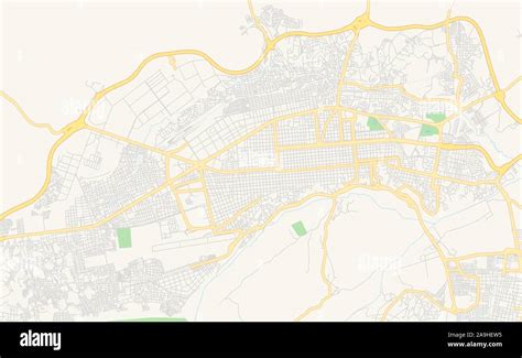 Printable Street Map Of Barquisimeto Venezuela Map Template For