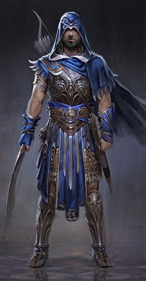 Blue Armor Concept Art Assassins Creed Odyssey Art Gallery