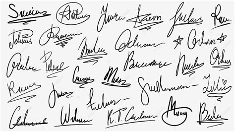 Document Signature Vector Hd Png Images Handwritten Signature Document