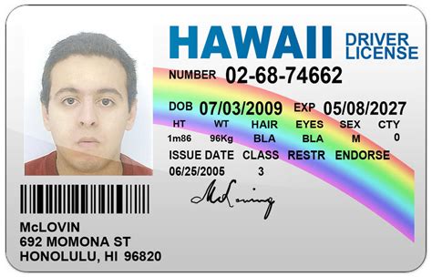 Mclovin Driver License Card By Frenchotaku On Deviantart