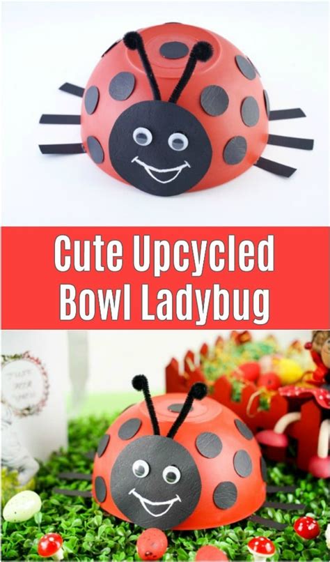No matter where you place them, they'll add an ornate outdoor accent. Cute Upcycled Bowl Ladybug Decoration - DIY & Crafts