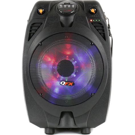 Qfx Portable Bluetooth Party Speaker With Led Pbx