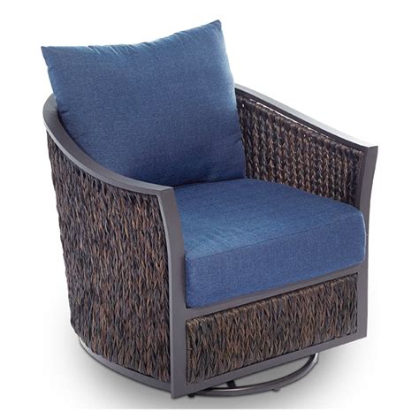 A patio glider provides a perfect addition to your outdoor furniture. ALLEN + ROTH Ellisview Patio Swivel Glider Chair - Set of ...