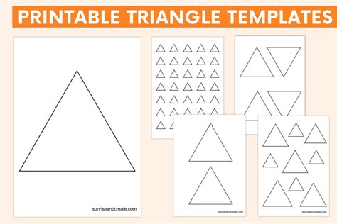 Free Printable Triangle Templates Sunrise And Create Printable