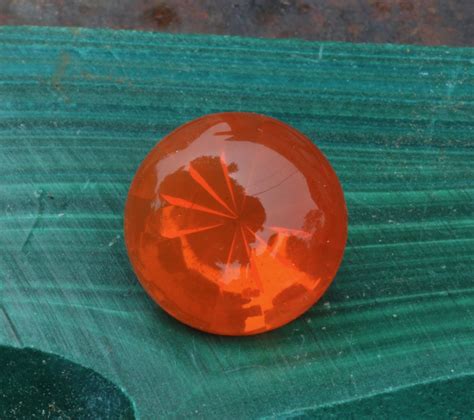 66ct Flourescent Orange Mexican Fire Opal Missouri River Sapphire