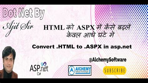 How To Convert Html To Aspx In Asp Net Convert Static Website To