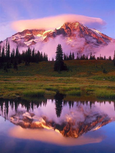 Free Download View Beautiful Mountain Reflection Desktop Quality Nature