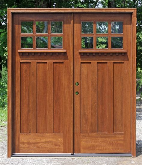 Exterior Solid Wood Double Doors Sunnyclan