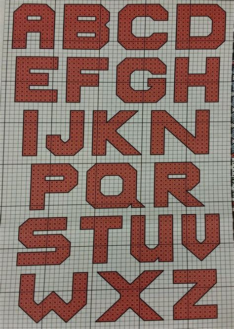 Occasionally a plugin or extension may be at fault. Big block letters | Cross stitch fonts, Cross stitch ...