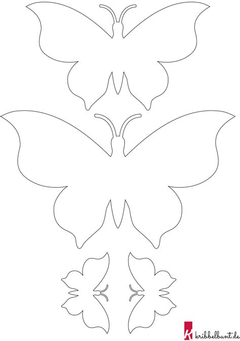 Hier finden sie einfache anleitung und schablone für schmetterling aus papier. Schmetterling Vorlage zum Ausdrucken » PDF | Kribbelbunt