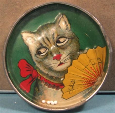 Cooling Cat With Rolling Eyes Dexterity Puzzle Antique Toys