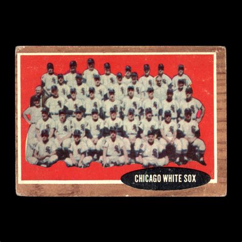 Chicago White Sox Team 1962 Topps New York Giants Chicago White Sox 113 Vintage Ebay
