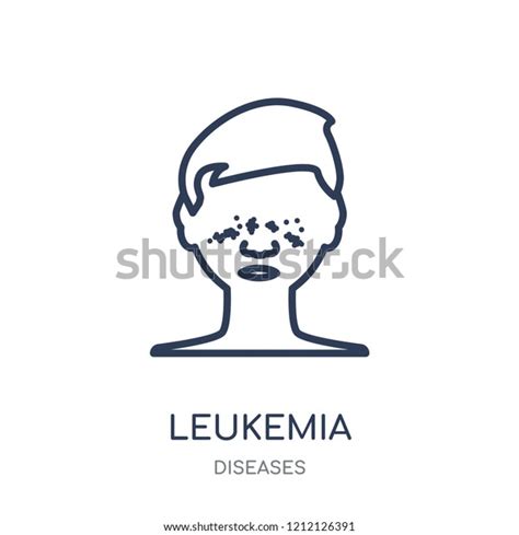 Leukemia Icon Leukemia Linear Symbol Design Stock Vector Royalty Free