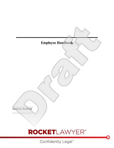 Free Employee Handbook Print Save And Download Rocket Lawyer