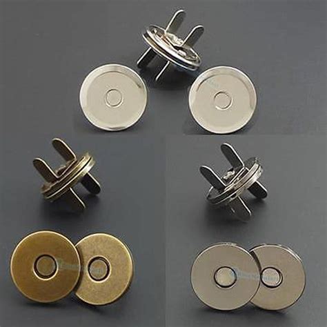 14mm 10 Set 2mm Extra Thin Magnetic Snap Button Bag Clothing Clasp