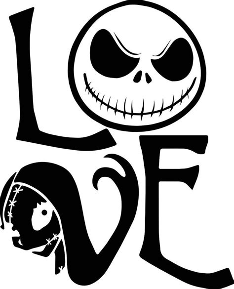 The Nightmare Before Christmas Jack And Sally Love Etsy