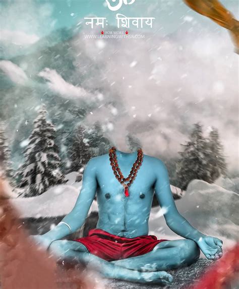 Make yourself cool, pleasant and devotional with this lord shiva : Mahakal background download for photo editing, Mahadev cb ...
